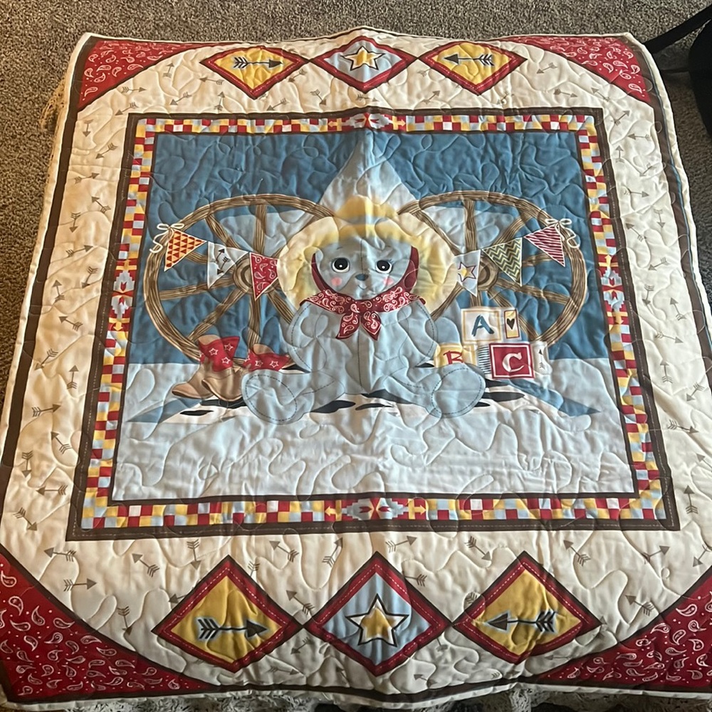 Homemade Baby Cowboy Quilt